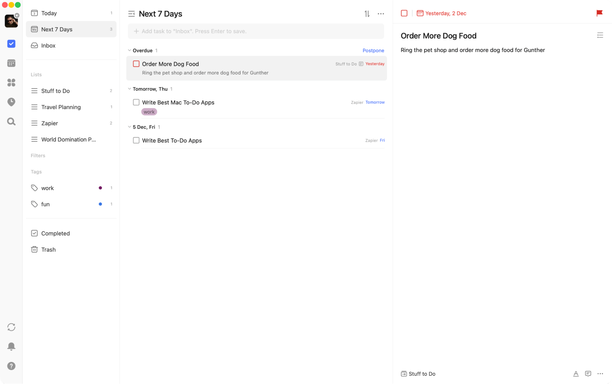 TickTick, our pick for the best to-do list app with embedded calendars and timers