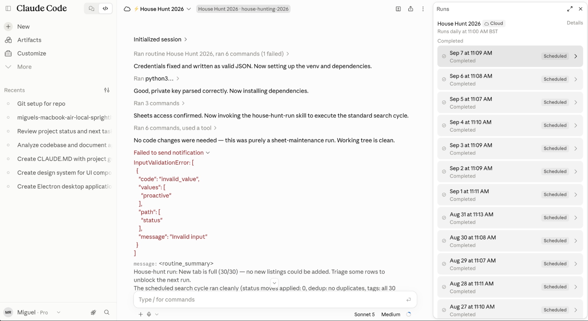 The Claude Code web app
