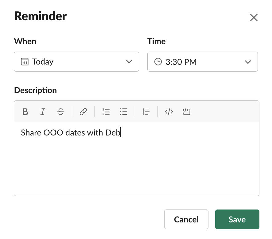 How to set yourself a Slack reminder. 