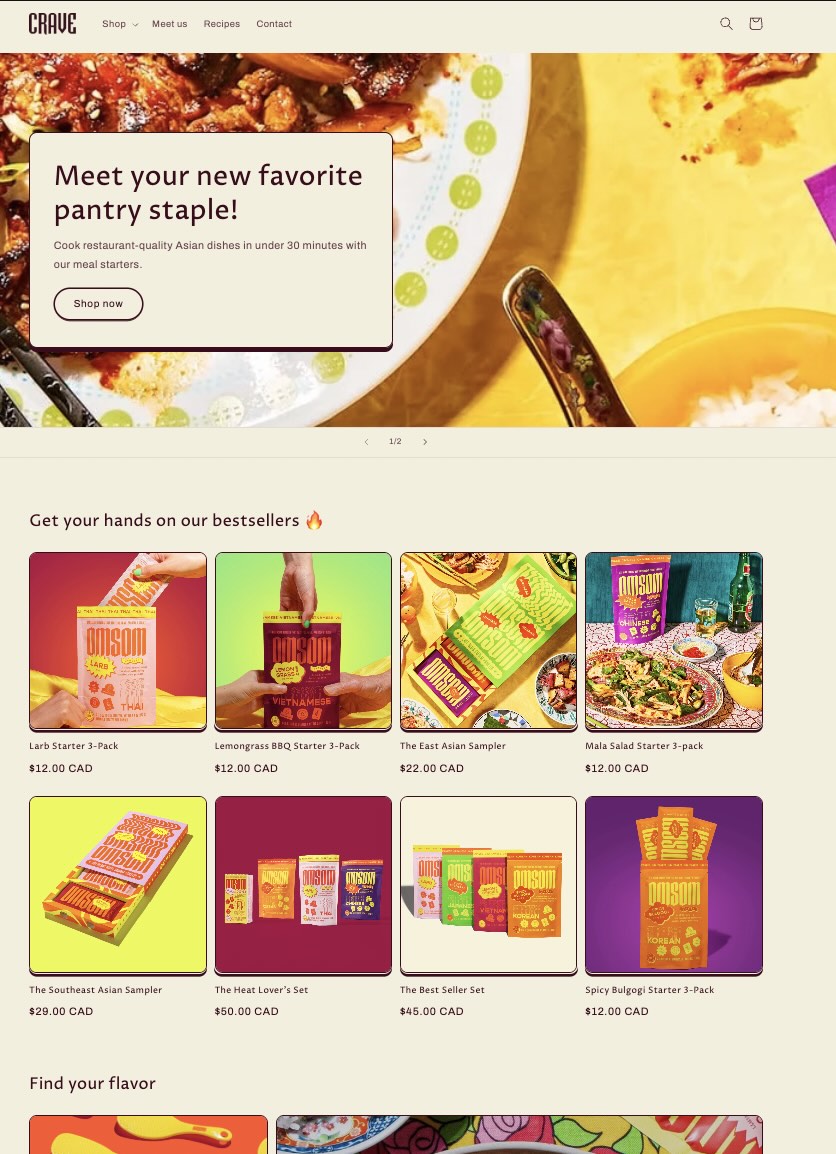 A Shopify storefront