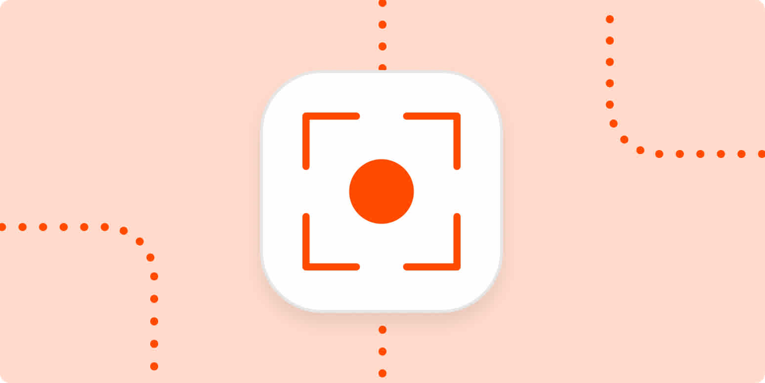 Hero image icon of a screen recording record button