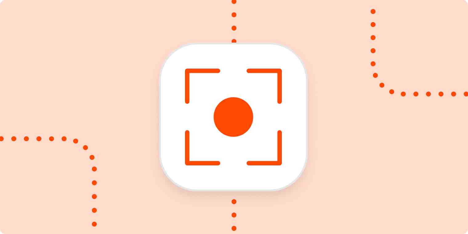 Hero image icon of a screen recording record button