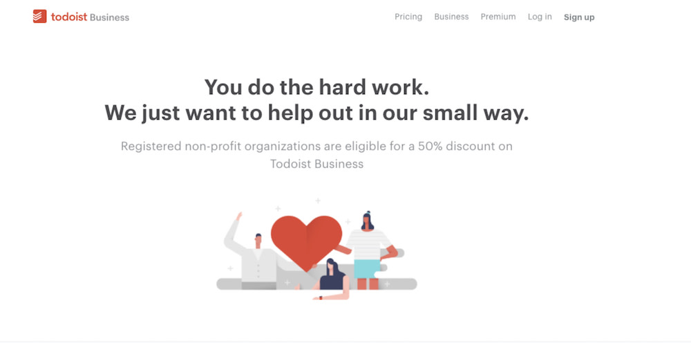 Todoist discount for nonprofit organizations