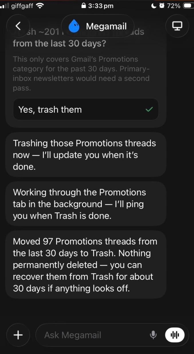 Grok Bot on mobile