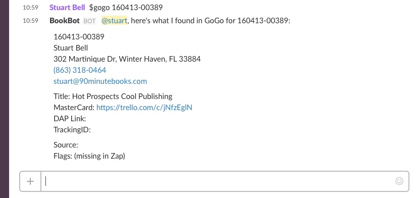 Slack bot