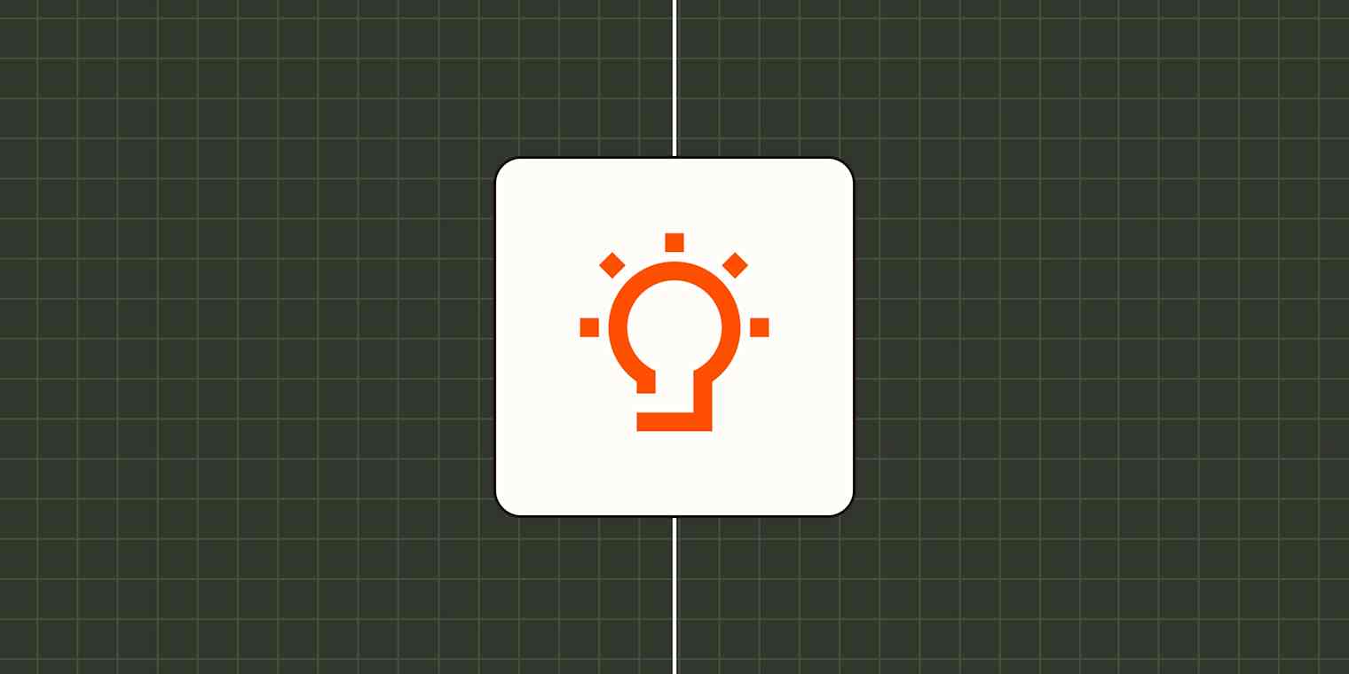 Hero image with a light bulb icon