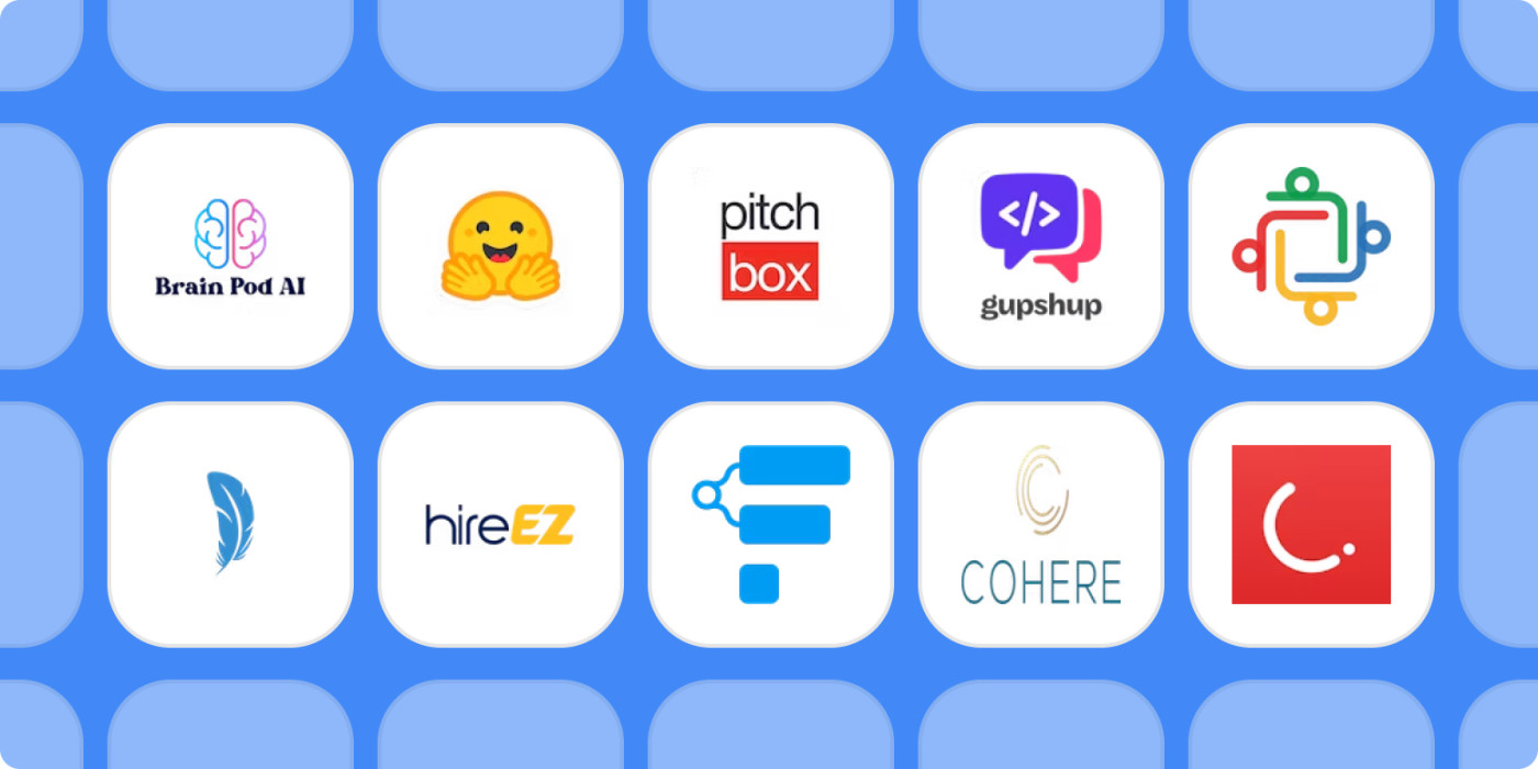 Screenshot of new app logos to join Zapier