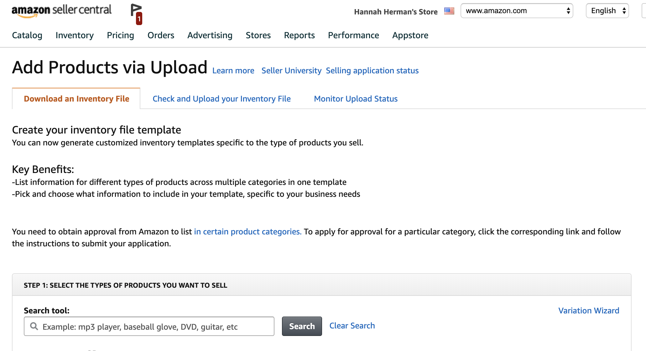 Adding products via upload