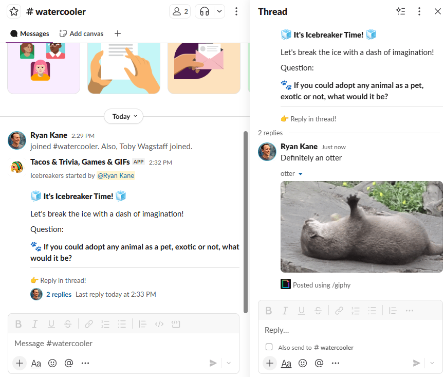 The Tacos & Trivia Slack app