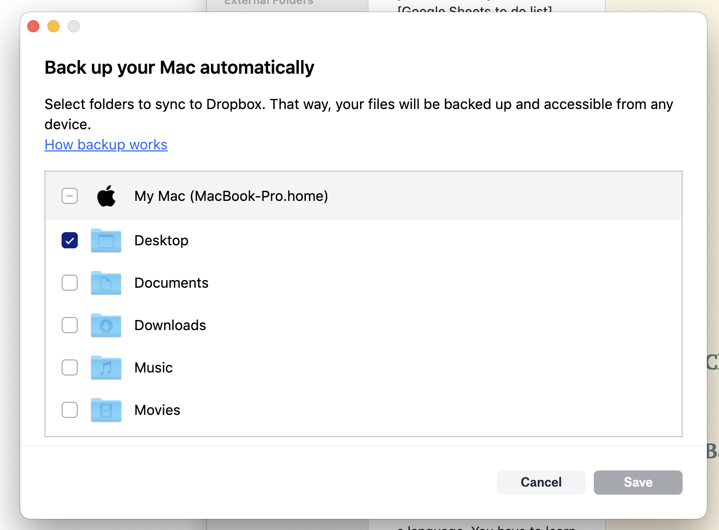 Where is dropbox on my mac