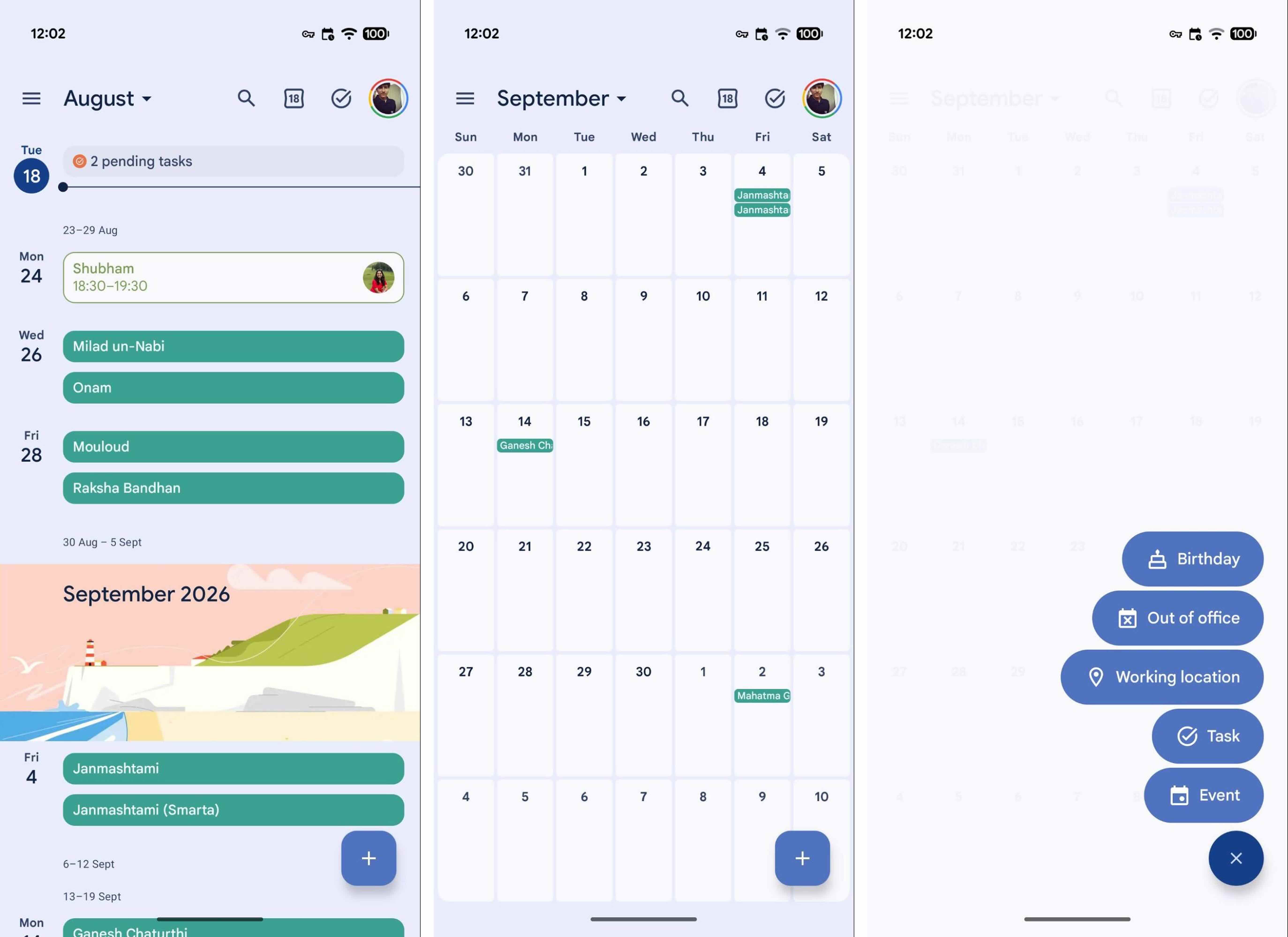 Google Calendar for Android, our pick for the best Android calendar app for most users