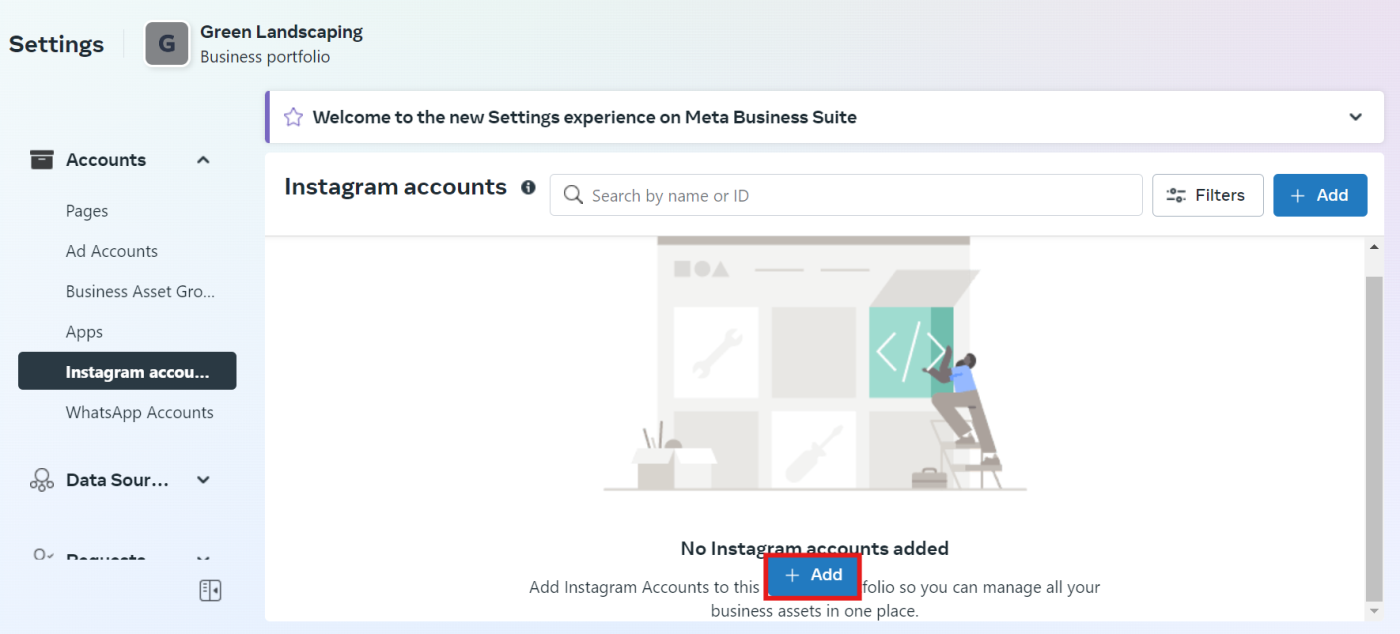 Connecting an Instagram account to Meta Business Suite