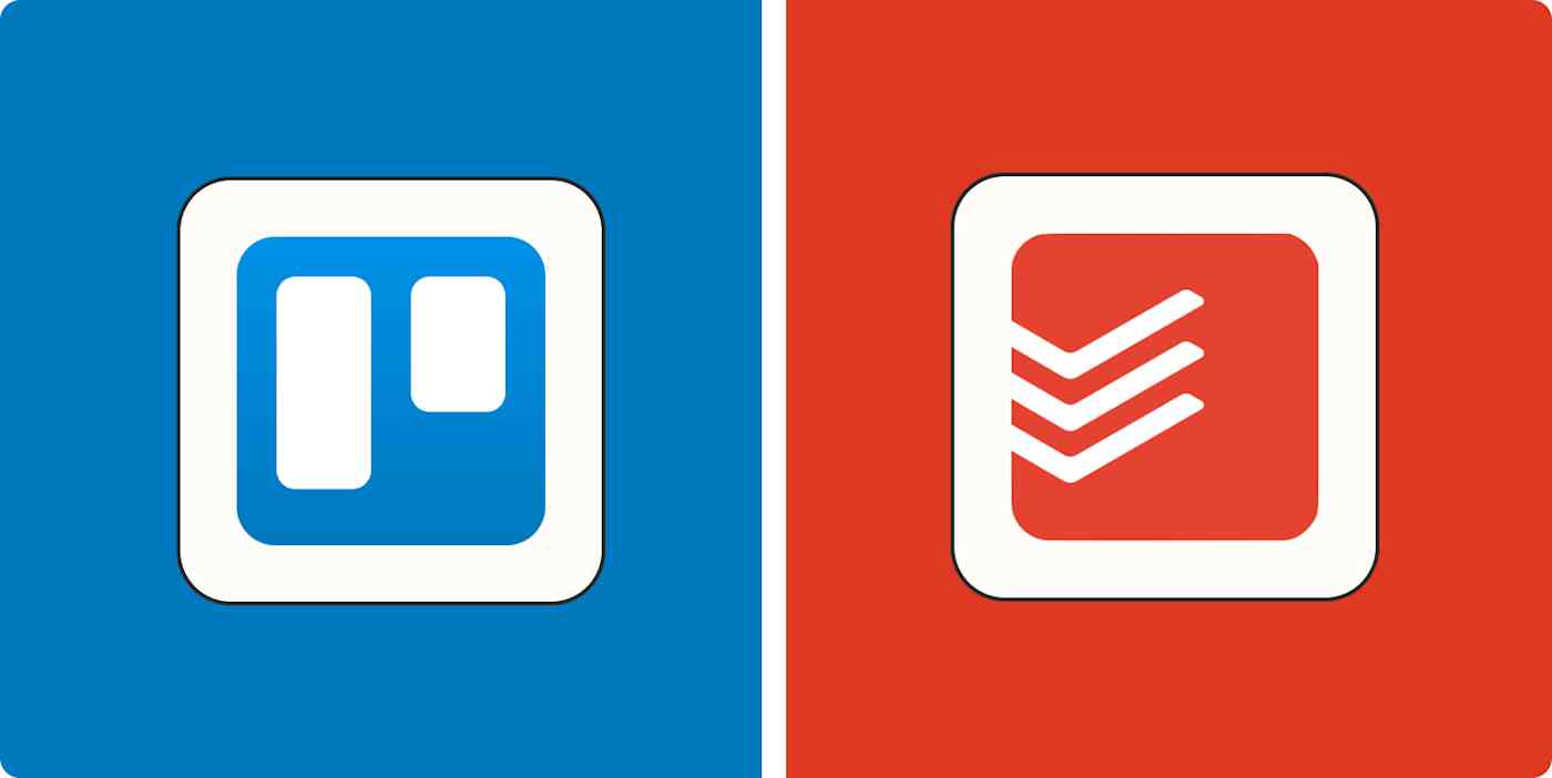 Hero image with the logos of Trello and Todoist