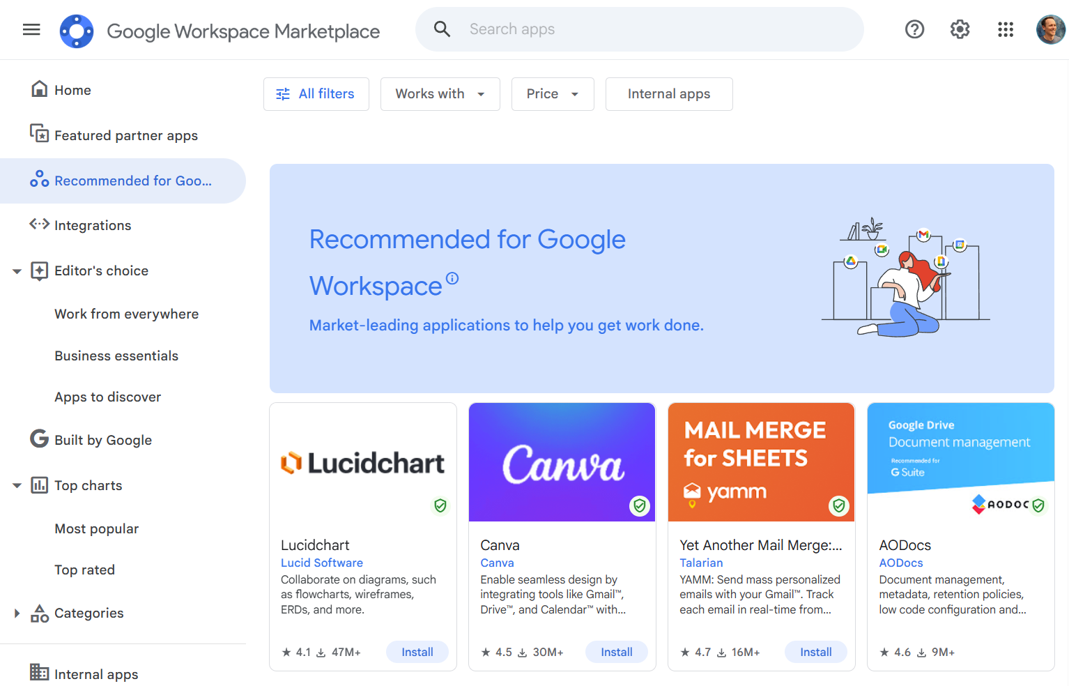 The Google Workspace Marketplace