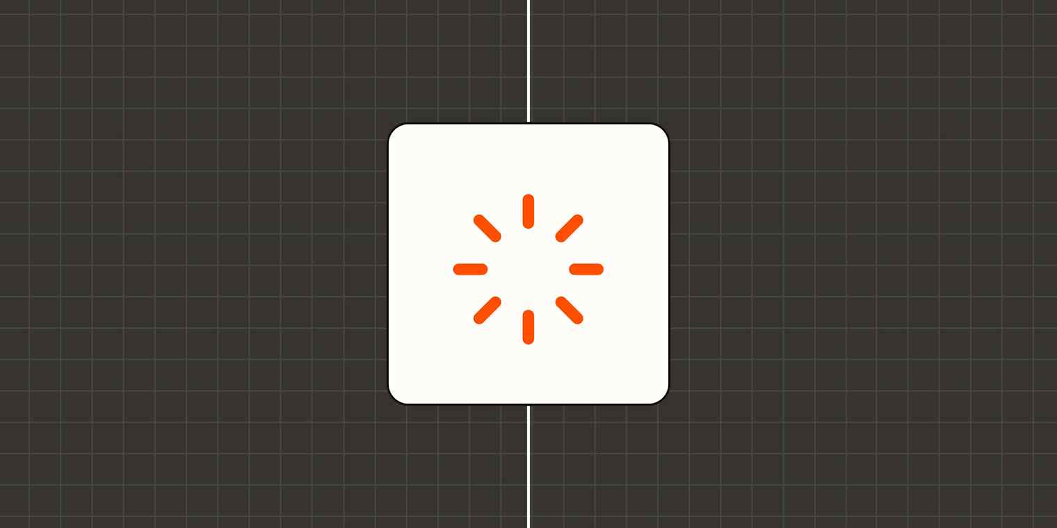 Hero image with an icon representing a sparkle