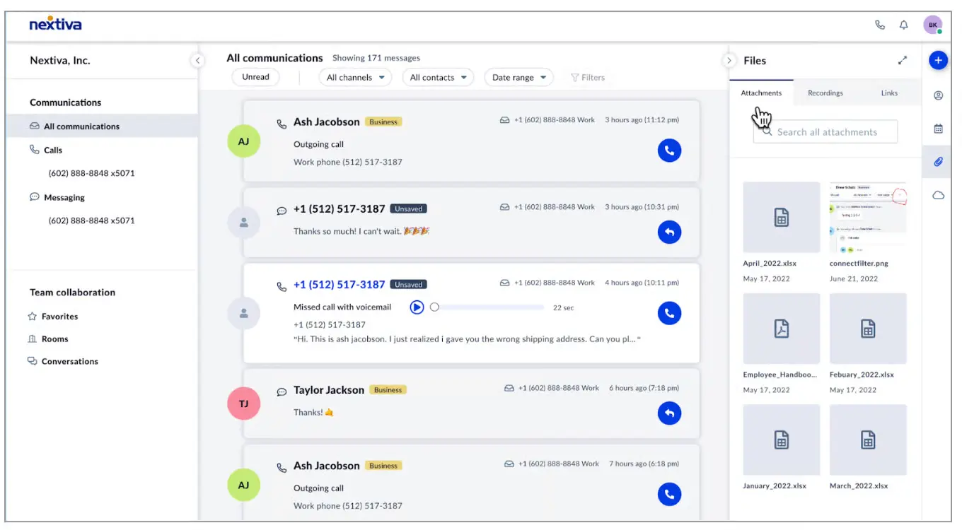 Nextiva's VoIP platform handles business communications