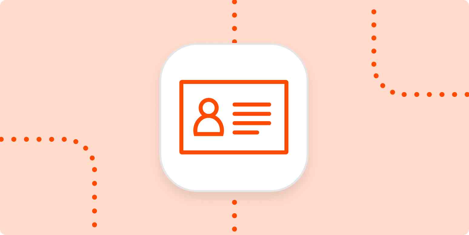 Hero image of an icon with a profile / resume