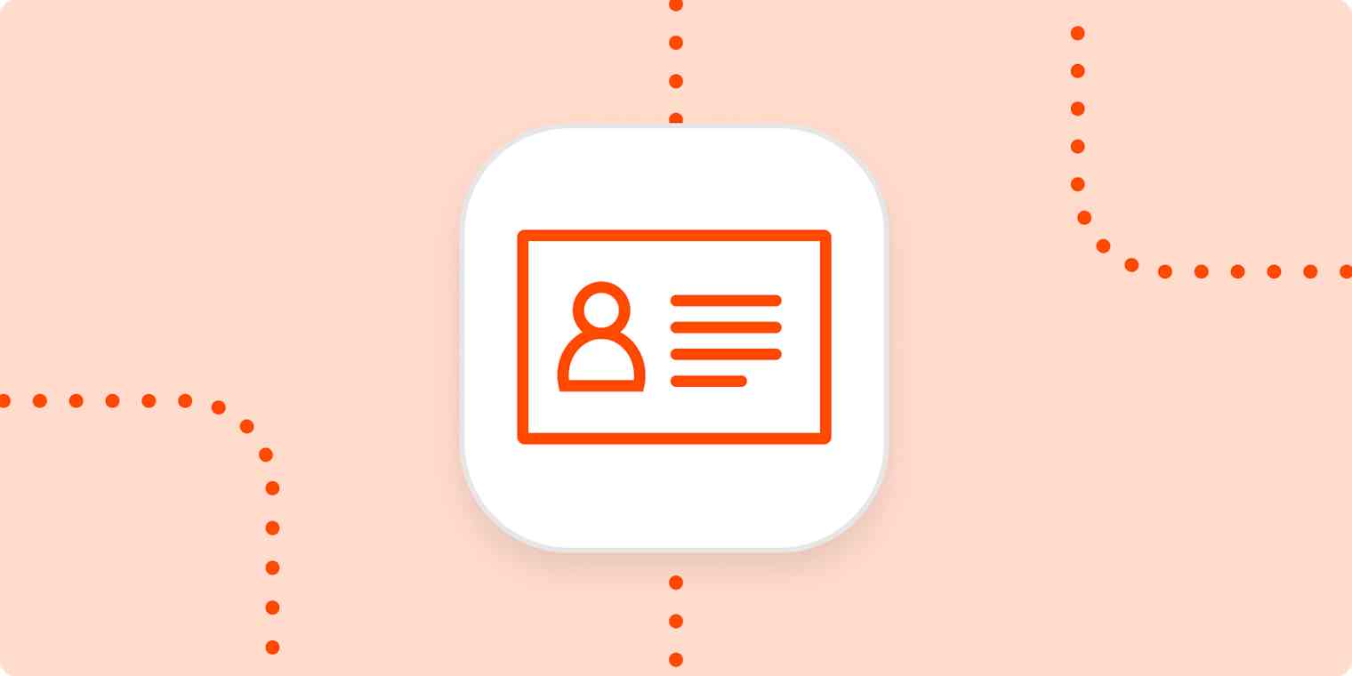 Hero image of an icon with a profile / resume