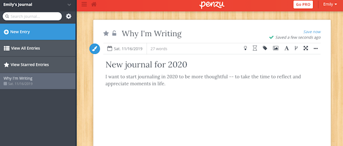 My diary app for windows