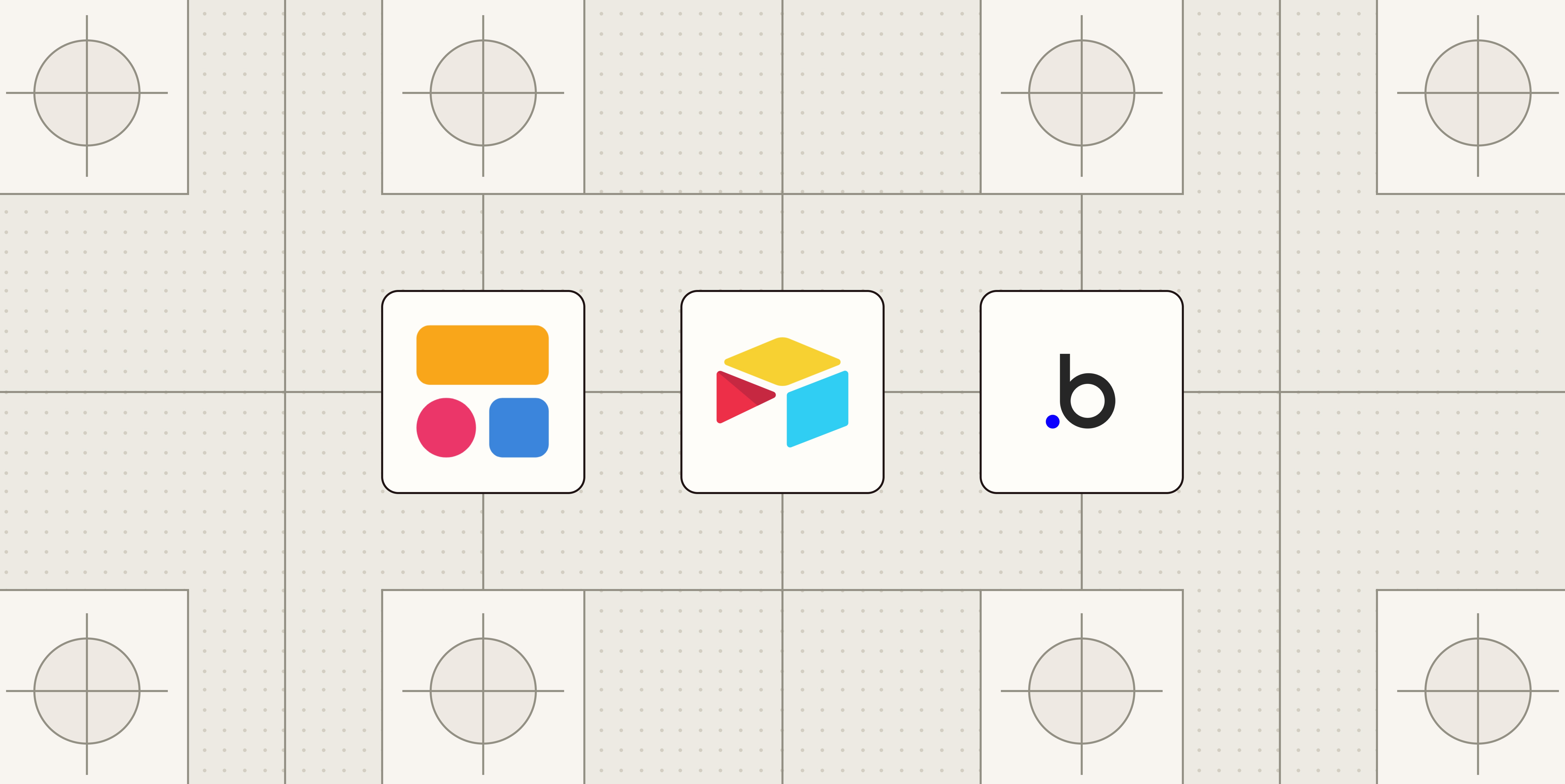 Hero image with the logos of the best AI app builders