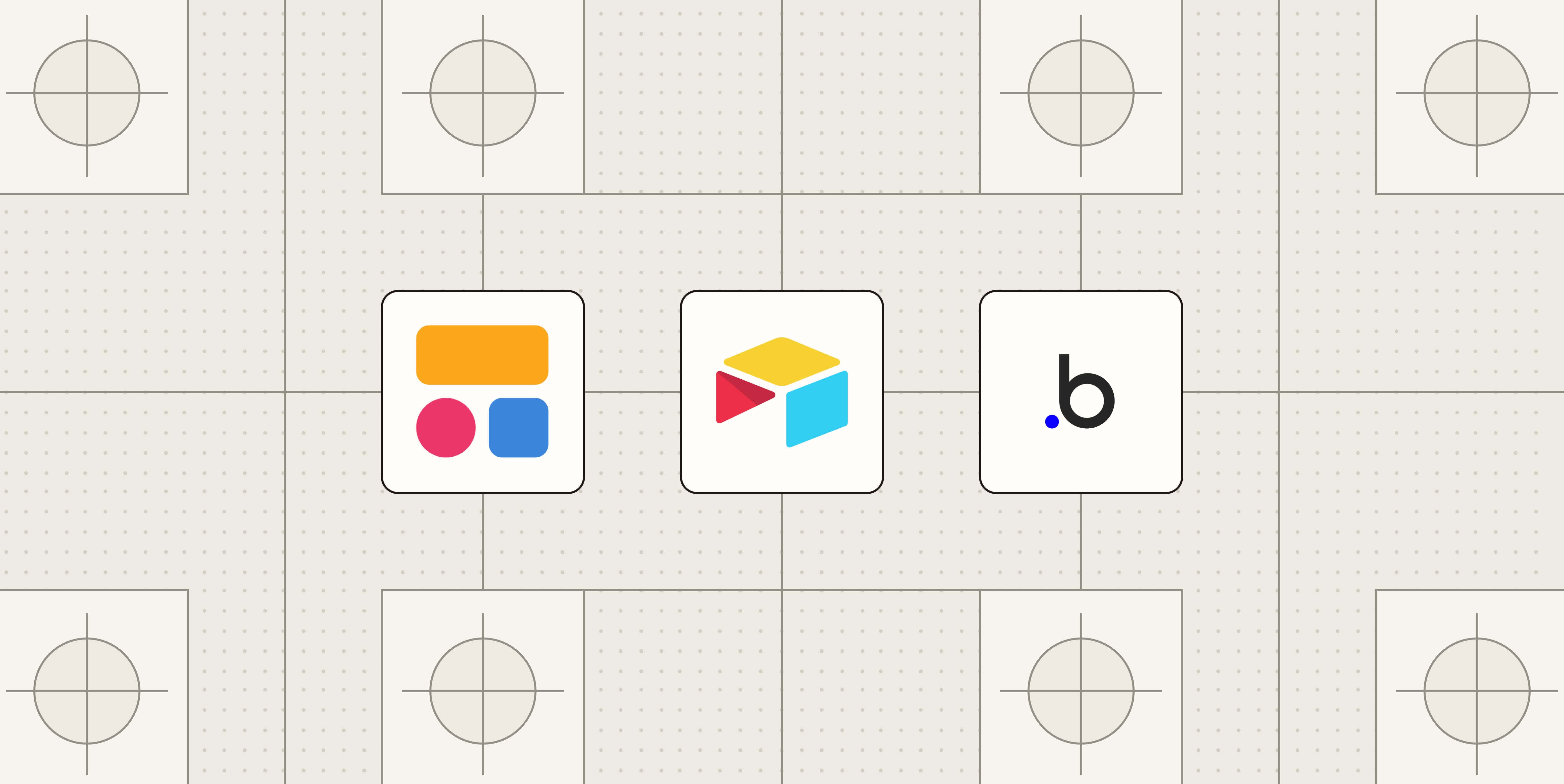 Hero image with the logos of the best AI app builders