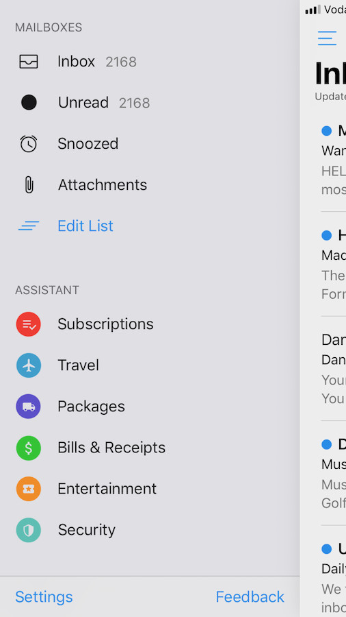 ios edison mail does not display email correctly