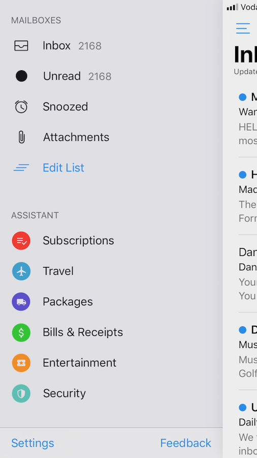 Edison Mail app