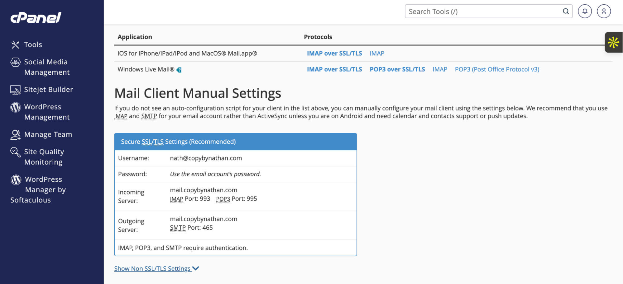 The settings to save for later