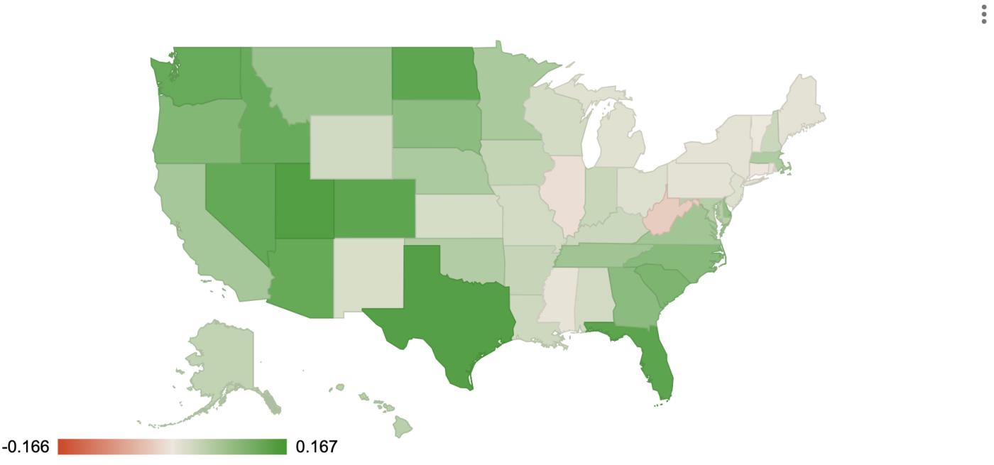 Google Sheets US Map