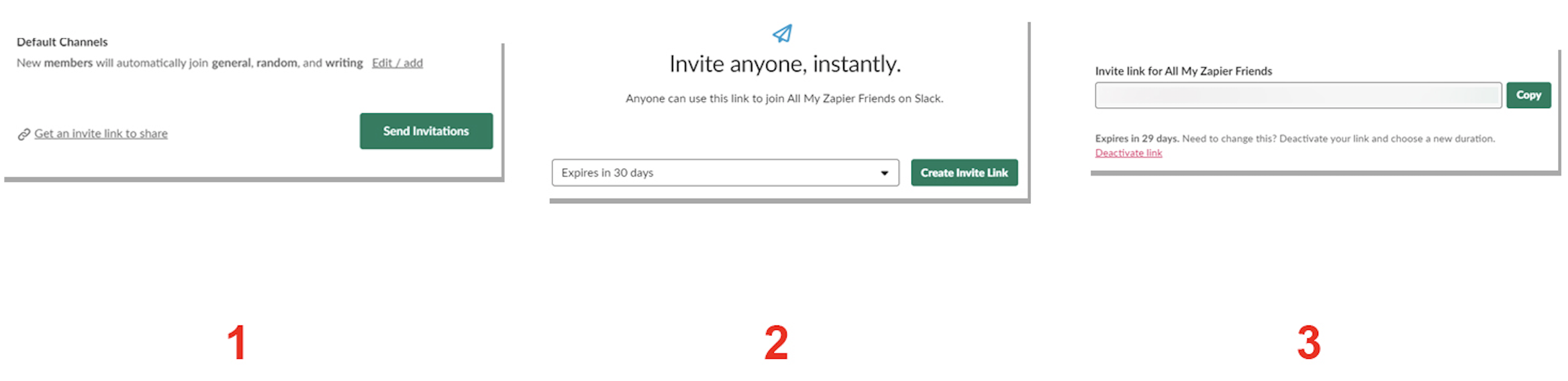 Create invite link