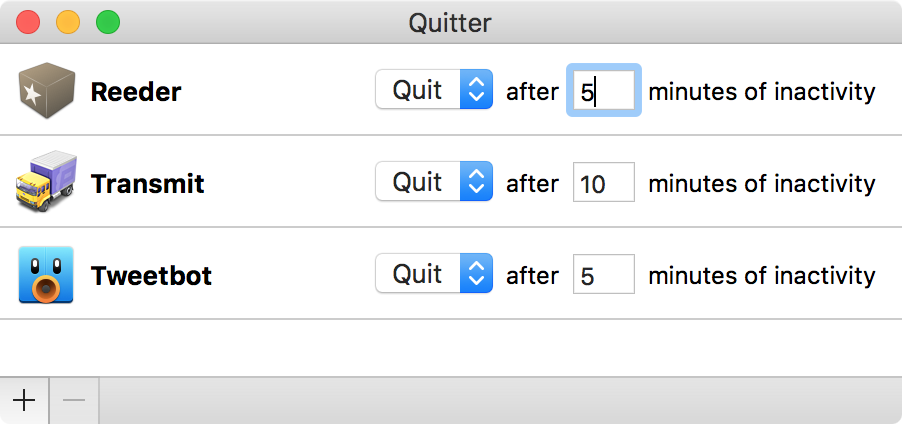 Quitter