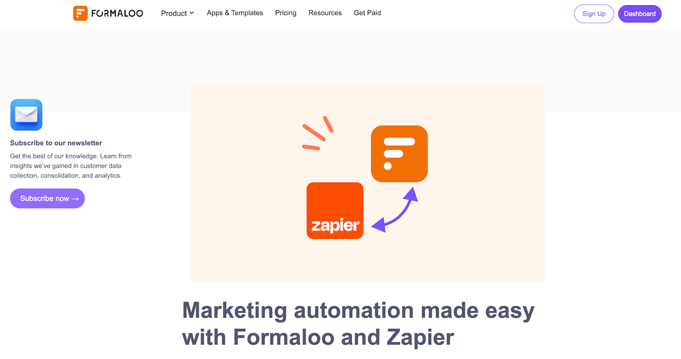 Screenshot of Formaloo's blog post