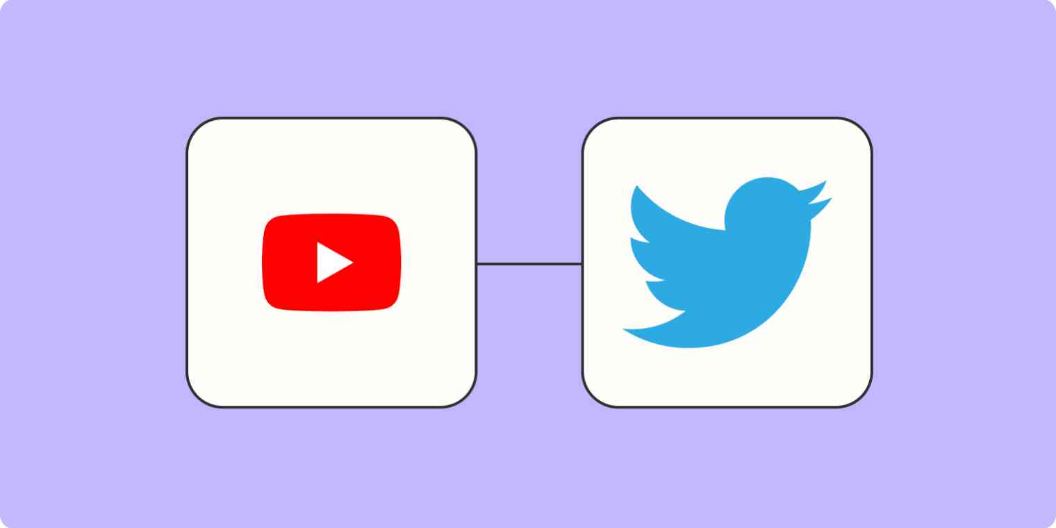 The header image for a blog post on how to automatically share YouTube videos to Twitter.