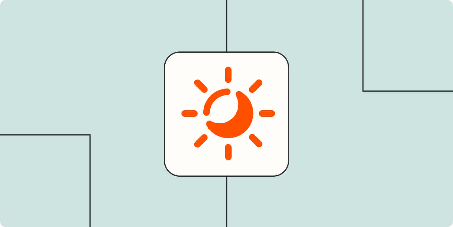 Hero image with an icon representing routine