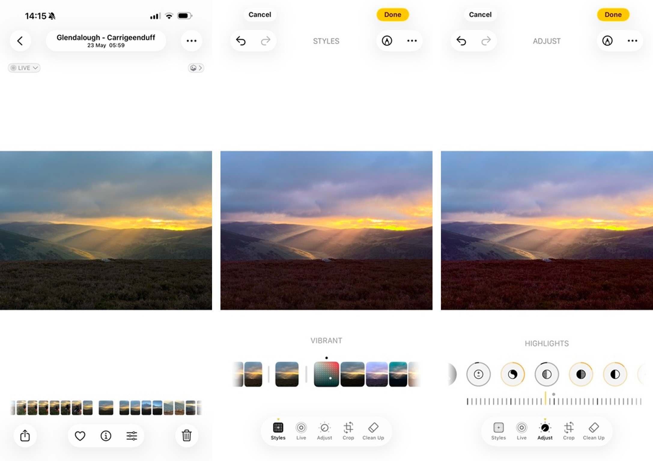 Apple Photos, our pick for the best free photo editing app for iPhone
