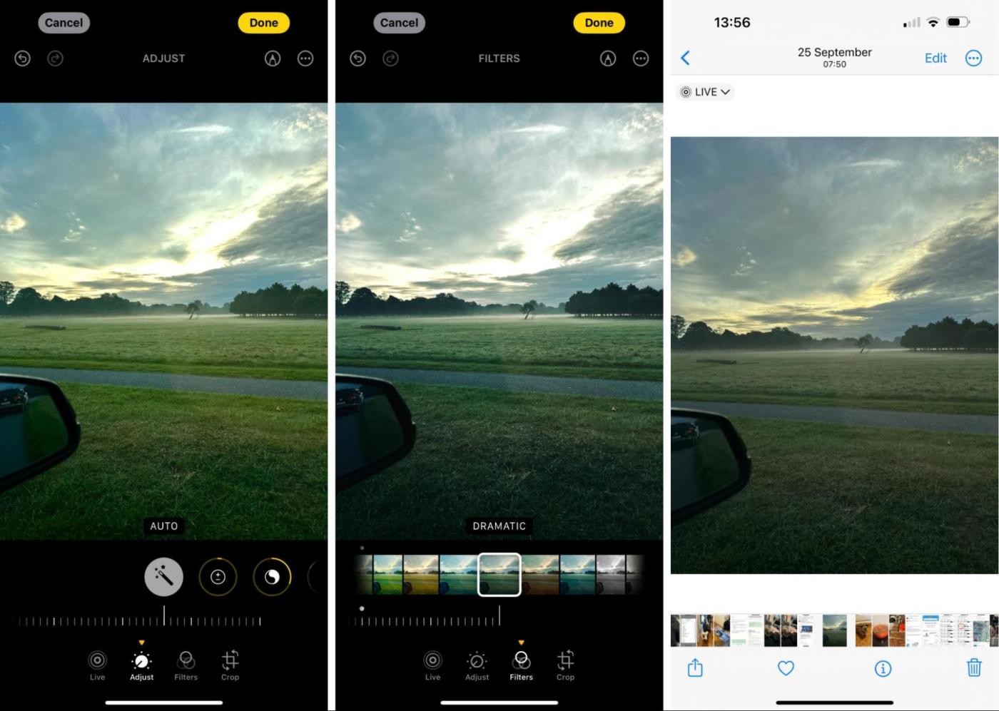 Apple Photos, our pick for the best free photo editing app for iPhone