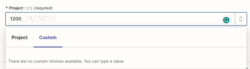 Type in static text as a custom value as long as it already exists in your app.