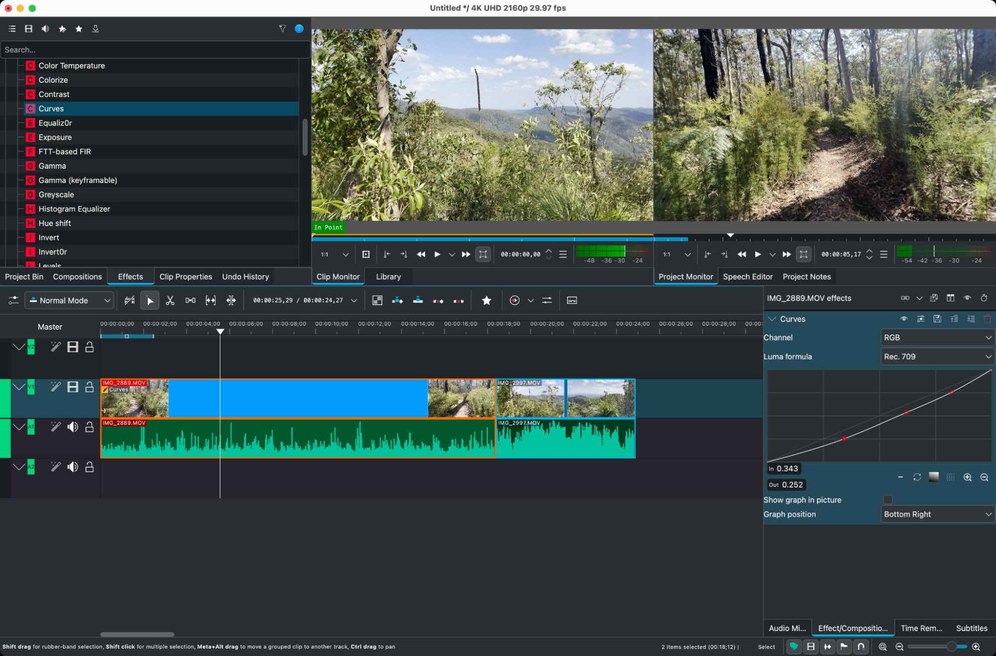 Kdenlive, our pick for the best cross-platform, open source, free video editor (especially for Linux users)