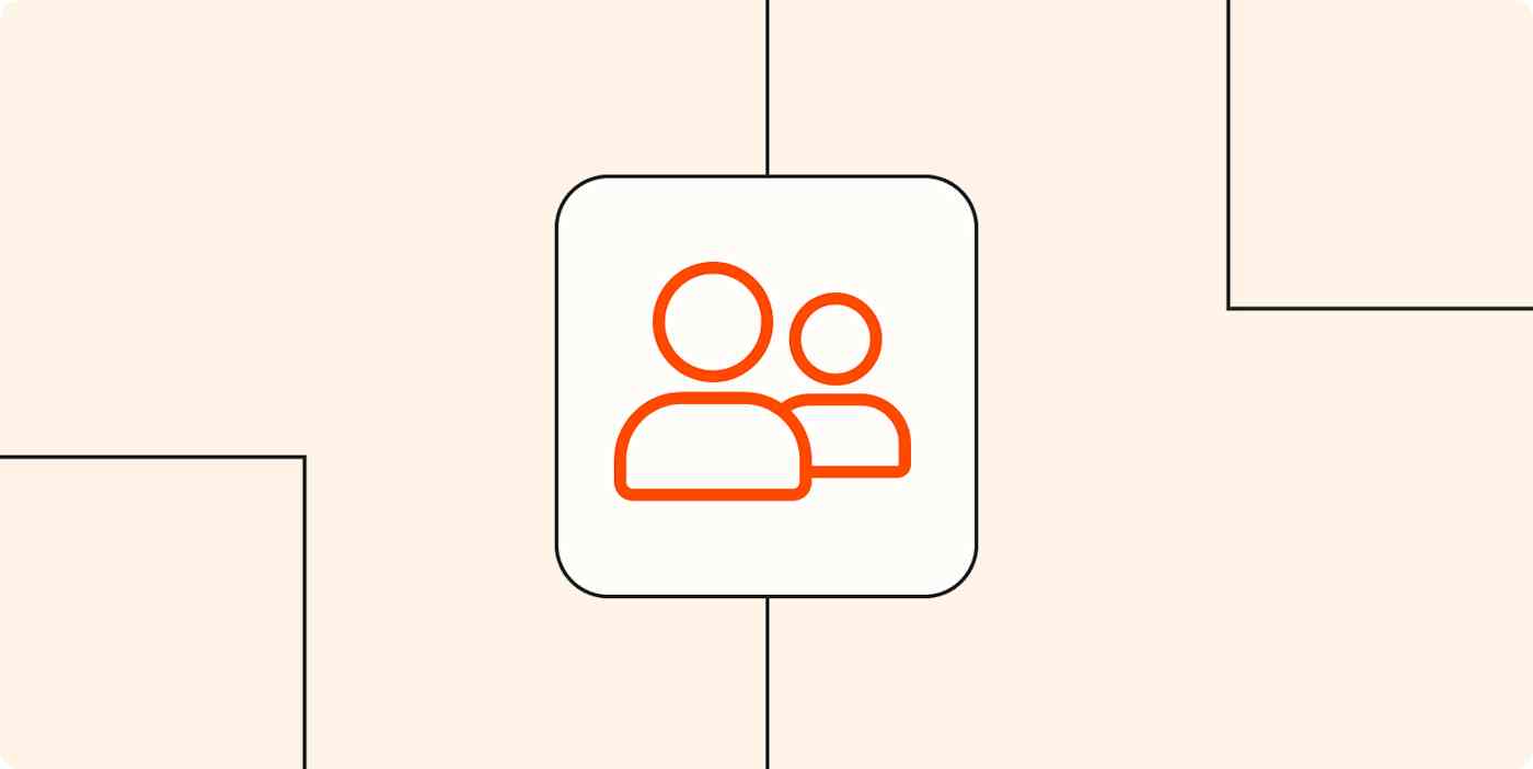 Hero image with an icon of customers