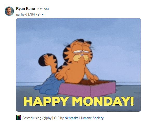 Using GIPHY in Slack