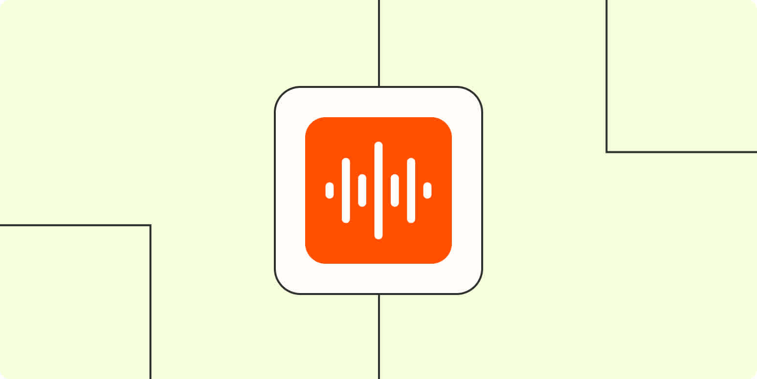 An icon of sound waves against a pale green background