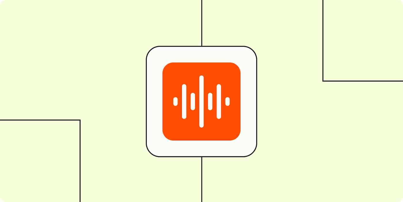 An icon of sound waves against a pale green background