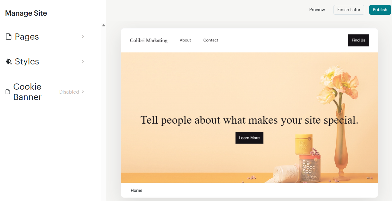 Making a website in Mailchimp