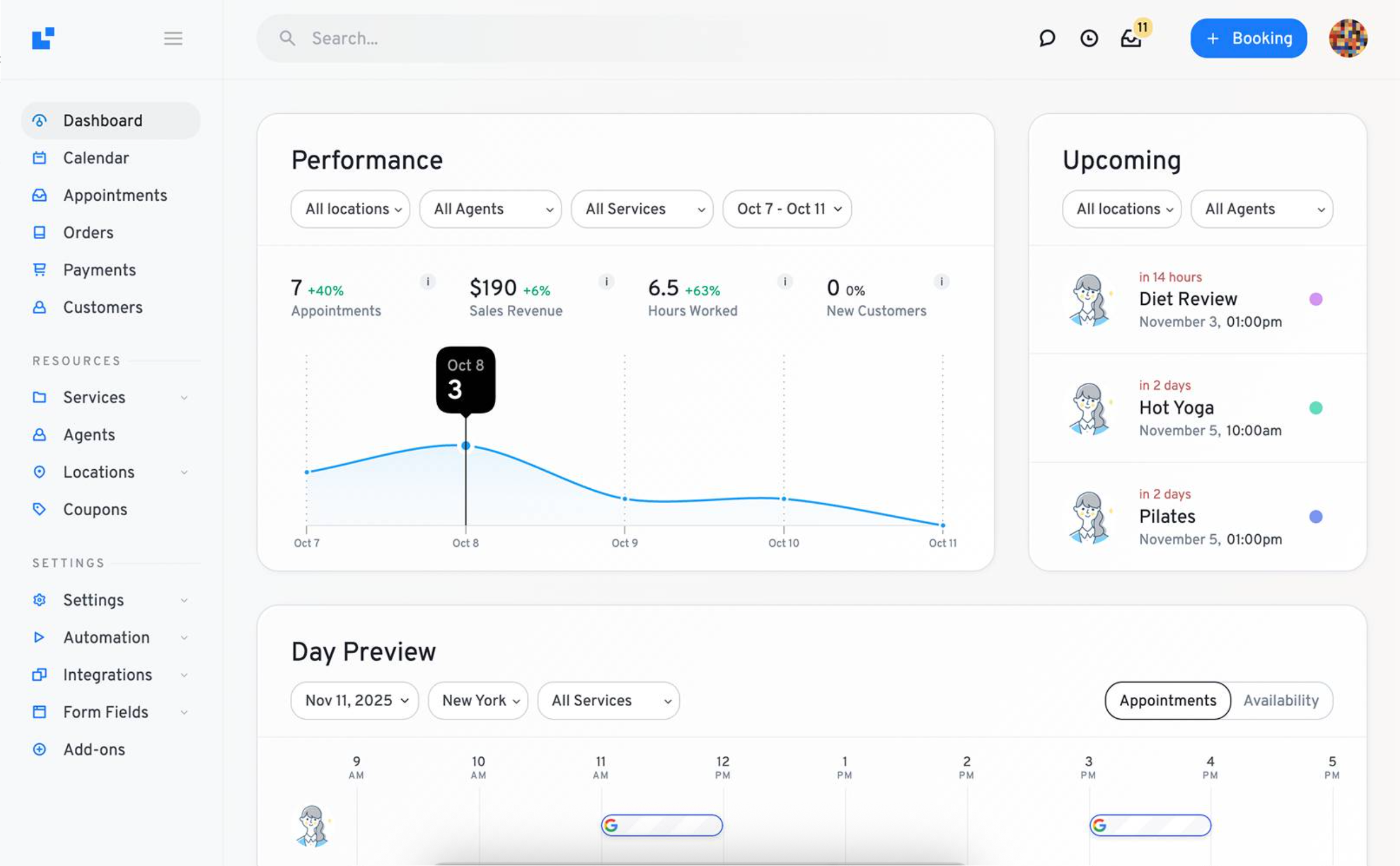 A screenshot of LatePoint, our pick for the best WordPress booking plugin for a modern, mobile-first experience