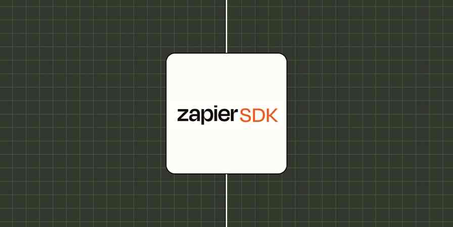 The Zapier SDK logo against a dark green background