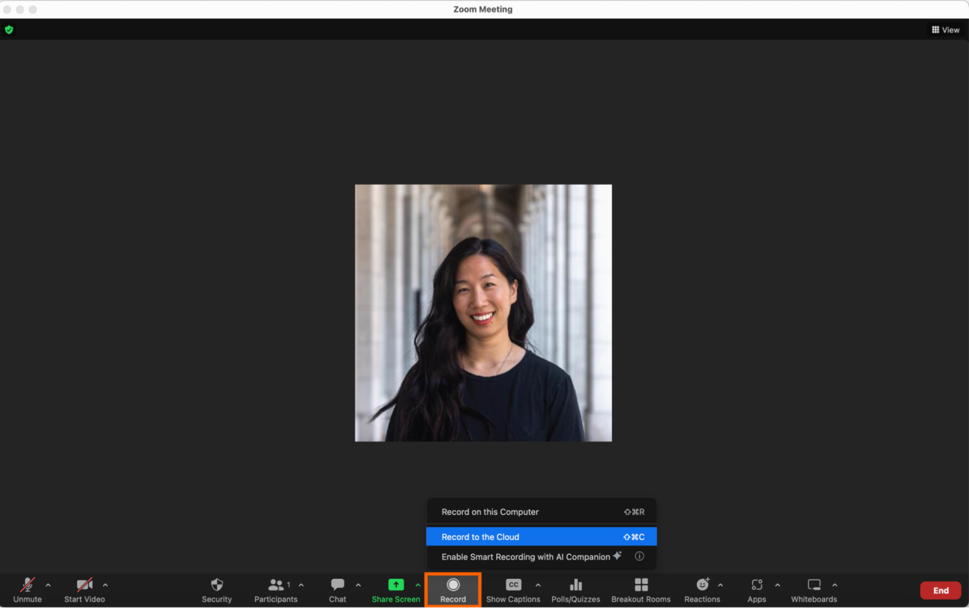 How to record a Zoom meeting locally or to the cloud.
