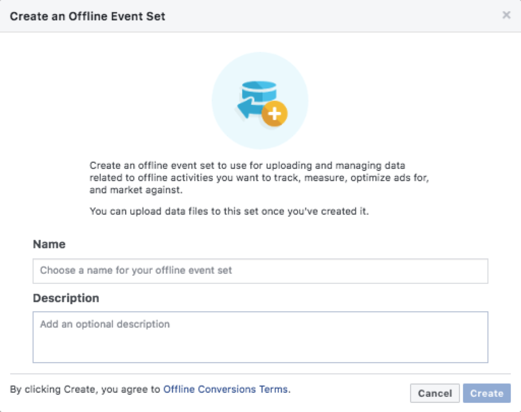 Create offline event data set