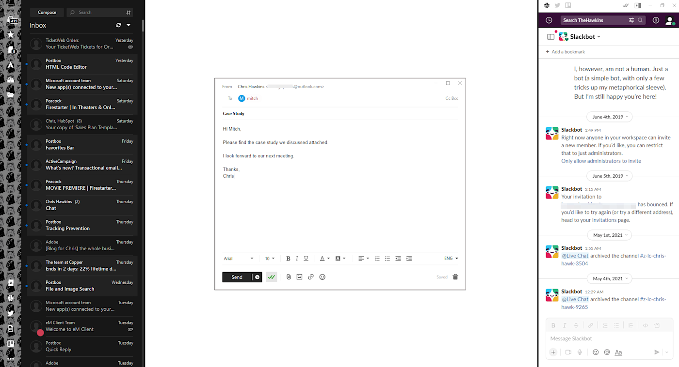 Mailbird, our pick for the best Windows email client for people who live in their inbox