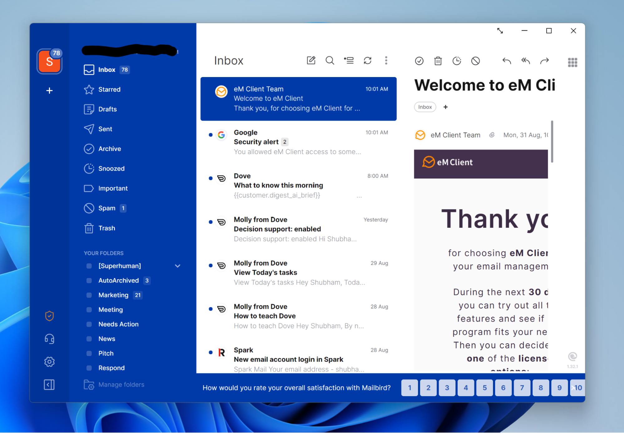 Mailbird, nuestra elección como el mejor cliente de correo electrónico de Windows para quienes viven en su bandeja de entrada