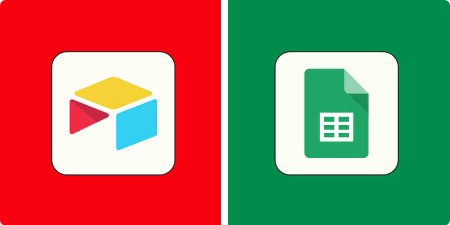 Hero image with the Airtable and Google Sheets logos